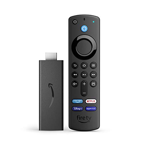 Fire TV Stick, Zertifiziert und generalüberholt | mit Alexa-Sprachfernbedienung (mit TV-Steuerungstasten) | HD-Streaminggerät