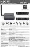 Take-now MINIX NEO U1 Android 5.1.1 TV Box Amlogic S905 Quad-core Cortec-A53 Streaming Media Player Supports 4K, Kodi 16.0, 3D + A2 lite air mouse