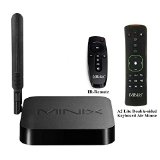 MINIX NEO X8-H Plus Android 4.4 XBMC Smart TV Box H.265 HEVC Amlogic S812-H Quad Core Media Hub 4K 3D Blu-ray ISO True Dolby&DTS Streaming Media Player Mini PC Cortex A9r4 Processor 2GB Ram16GB eMMC Rom 2.4GHZ/5GHZ Dual Band AP6335 Wifi Gigabit Ethernet LAN Bluetooth 4.0+New A2 Lite Six-axis Gyroscope & Accelerometer Double-sided 2.4GHz wireless Air Mouse