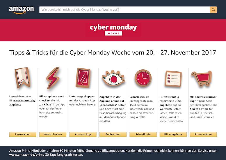Cyber Monday Tipps