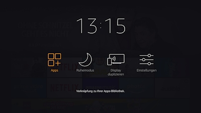 Fire TV Stick 4K: Aufruf Miracast (Screenshot)