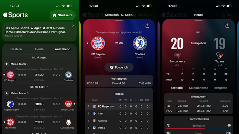 apple sports fußball